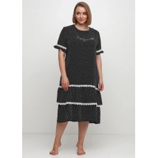 Чорна сукня IMAJINAL в горошок  82202